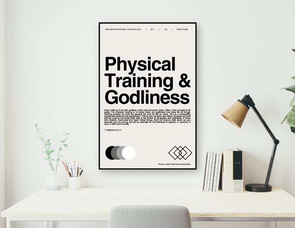 The "Physical Training and Godliness" Premium Canvas