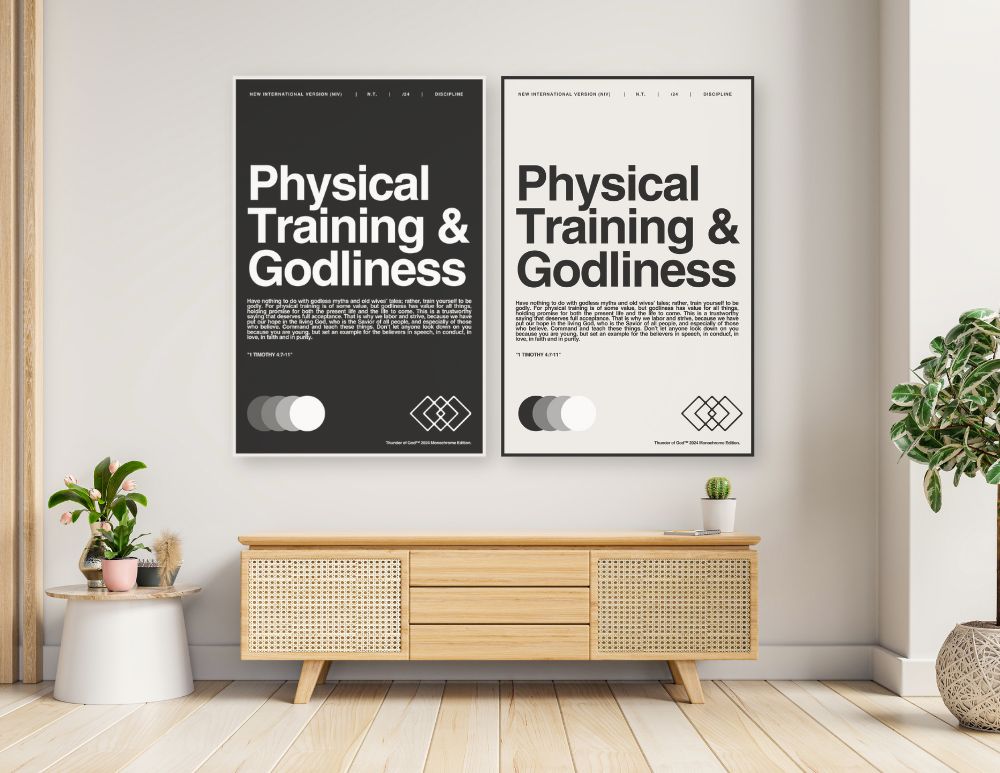 The "Physical Training and Godliness" Premium Canvas