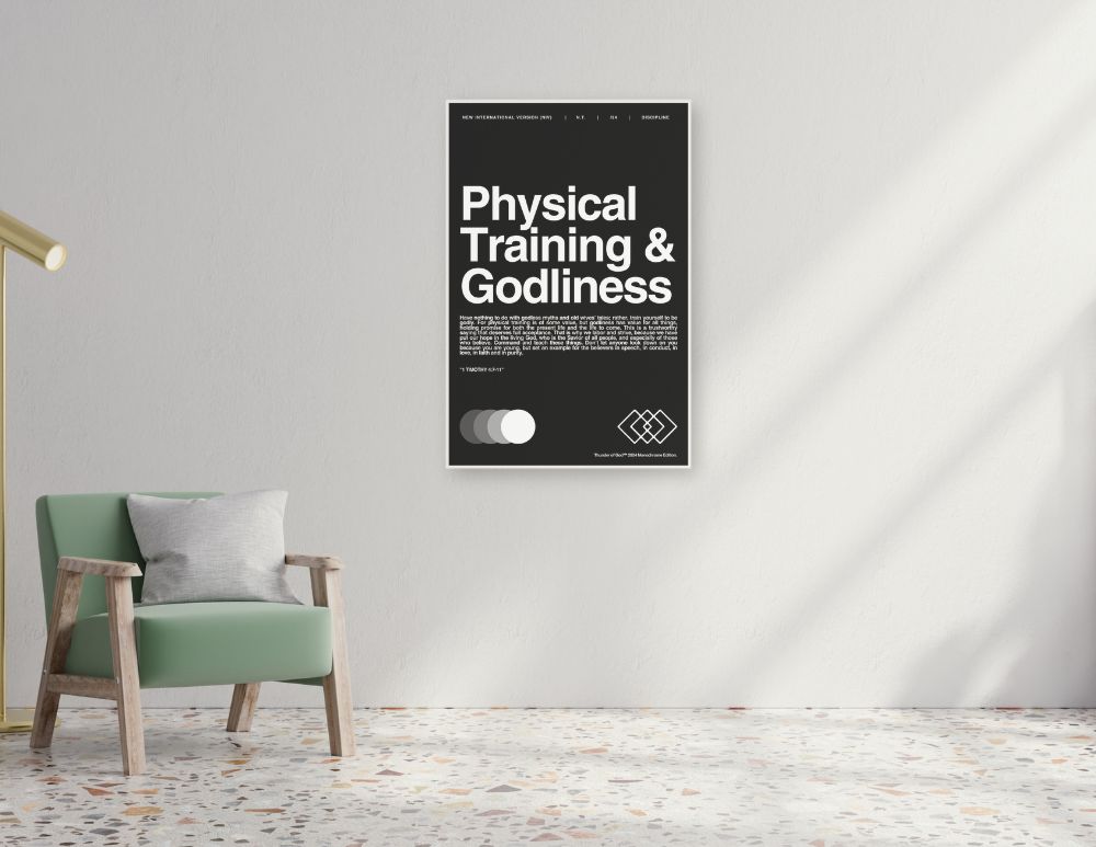 The "Physical Training and Godliness" Premium Canvas