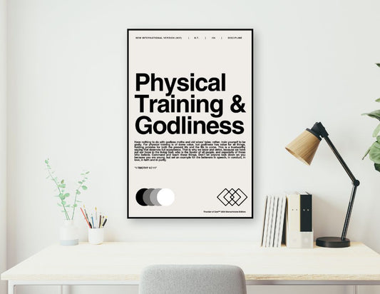 The "Physical Training and Godliness" Premium Canvas